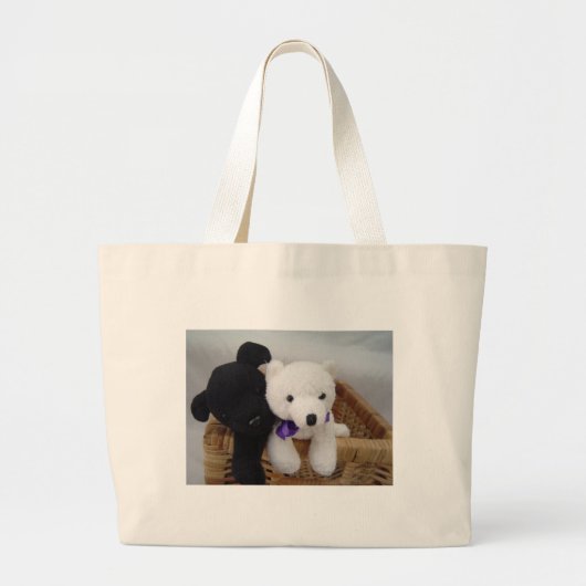 Knuffelige Harige Vrienden Grote Tote Bag (Voorkant)