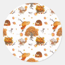 Knuffelige herfst bosdieren naadloos patroon throw