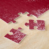 Knuffelige Kat Op Rode Legpuzzel (Zijkant)