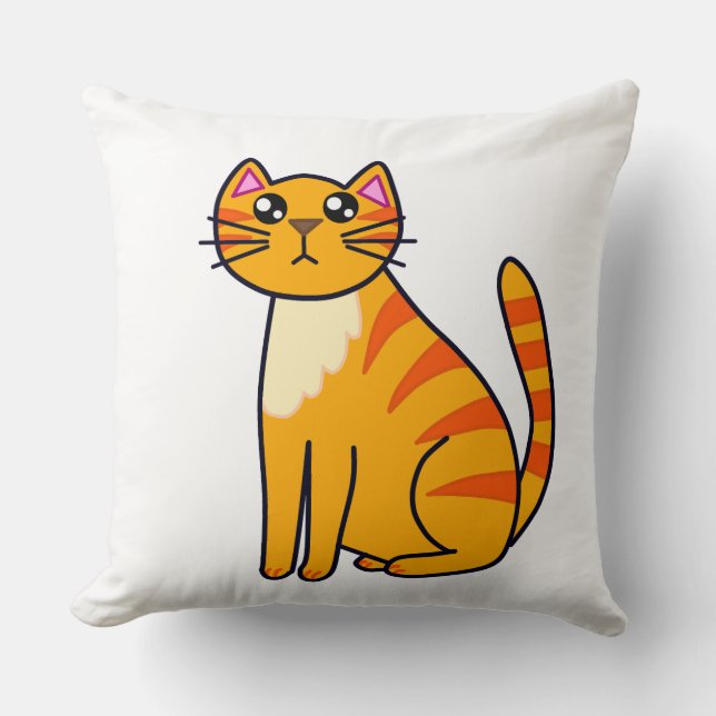 KNUFFELIGE KAT Print kussen (Voorkant)