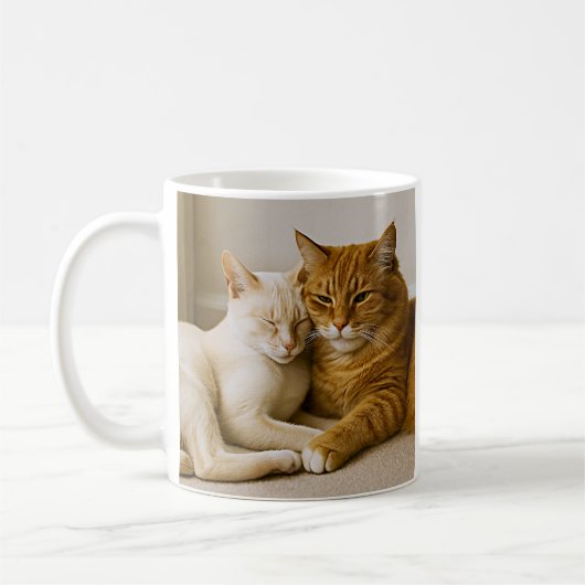 Knuffelige Kattenvrienden Mok (Links)