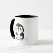 Knuffelige Kawaii Pinguïn Koude Winter Mok (Voorkant links)