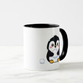 Knuffelige Kawaii Pinguïn Koude Winter Mok (Voorkant rechts)