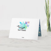 Knuffelige Kerstkat met Sinterklaashoed in de Snee Kaart (Achterkant)