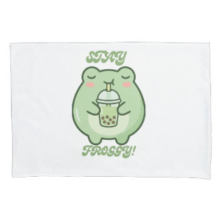 Knuffelige Kikker Bubble Tea Kussenhoes – Kawaii K