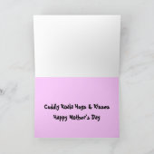 Knuffelige Koala Hugs Moederdag Kaart (Binnen)