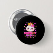 Knuffelige koningin dumpling kawaii pastel anime ronde button 5,7 cm (Voorkant /achterkant)