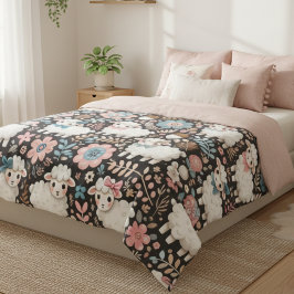 Knuffelige Lammetjes Bloemige Babykamer Dekent Fleece Deken