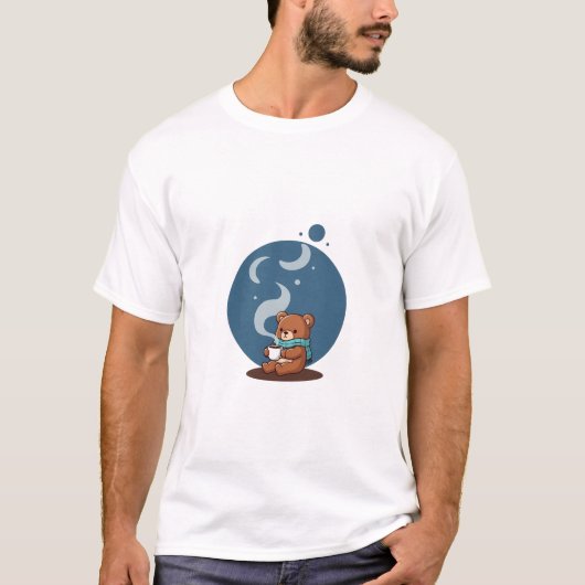 Knuffelige Nachtbeer T-shirt (Voorkant)