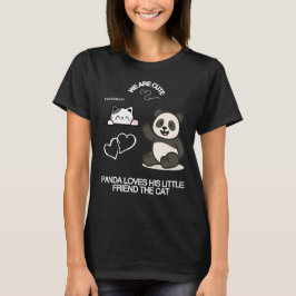 KNUFFELIGE PANDA KAT FUN T-SHIRT