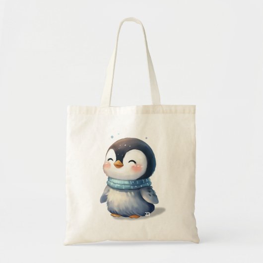 Knuffelige Pinguïn Baby Tote Bag (Voorkant)