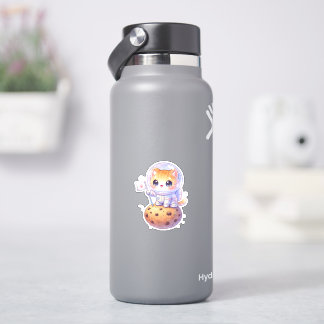 Knuffelige Ruimtevaarder Kat Vinyl Sticker