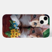 Knuffelige Schattigee Kittens in een bloemmand Case-Mate iPhone Case (Achterkant (horizontaal))