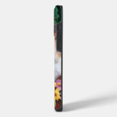 Knuffelige Schattigee Kittens in een bloemmand iPhone Hoesje (Linkerkant)