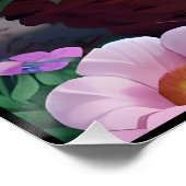 Knuffelige Schattigee Kittens in een bloemmand Perfect Poster (Hoek)