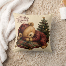 Knuffelige Slaap Teddybeer Kerstboom Kussen