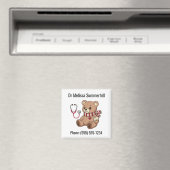 Knuffelige teddybeer stethoscoop kinderarts magneet (Insitu (Vaatwasser))