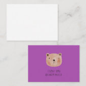 Knuffelige teddybeerliefhebber notitiekaartje (Voorkant / Achterkant)