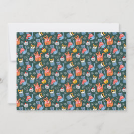 Knuffelige Trui Katten Prettig Kerstfeest Feestdagenkaart