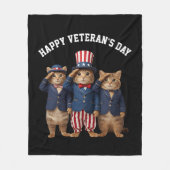 Knuffelige Veteranen Dag Fleece Deken (Voorkant)