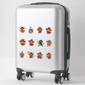 Knuffelige Vogelverschrikker Emoji Sticker Pack (Koffer)