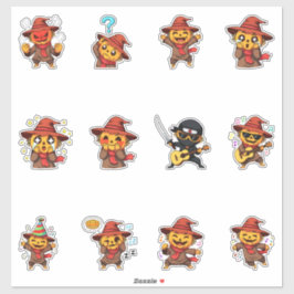 Knuffelige Vogelverschrikker Emoji Sticker Pack