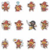 Knuffelige Vogelverschrikker Emoji Sticker Pack (Voorkant)
