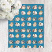 Knuffelige Waterverf Cavia Deken
