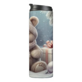 Knuffelige Winter Beerbaby Thermosbeker (Geroteerd rechts)