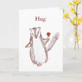 Knuffelkaart Kaart (Gele Bloem)