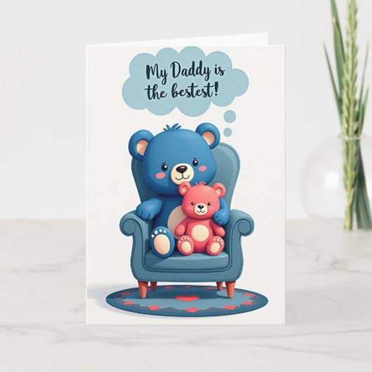 Knuffelkaart Lieve Papa Kaart (Voorkant)