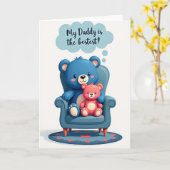Knuffelkaart Lieve Papa Kaart (Gele Bloem)