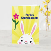 Knuffelkaart voor grootouders kaart (Gele Bloem)