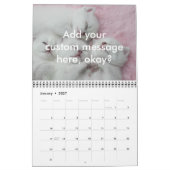 Knuffelkat Kalender Roze Kat Liefhebber (Jan 2027)