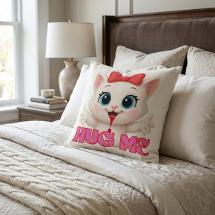 Knuffelkat Kussen – Kawaii Kitty Huisdecoratie Des