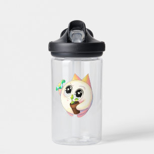 Knuffelkat Mascotte Waterfles – Kawaii Cartoon Kat