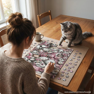 Knuffelkatten Collage Legpuzzel