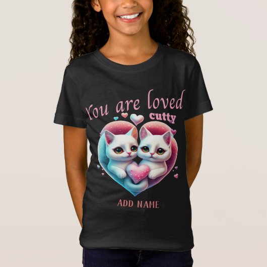 Knuffelkatten T-shirt (Voorkant)