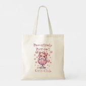 Knuffelkitten in bubbelbeker tote bag (Achterkant)