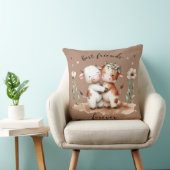 Knuffelkoe Beste Vrienden Knuffel Bloemkunst Kussen (Stoel)