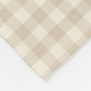 Knuffelkonijn konijnen gingham - neutraal patroon. fleece deken