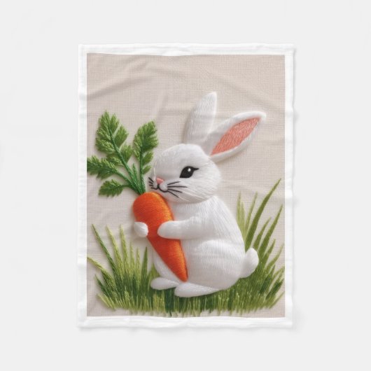 Knuffelkonijn Met Wortel Deken (Voorkant)