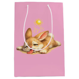 Knuffelkonijn Rustend Onder de Brandende Zon Illus Medium Cadeauzakje