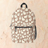 Knuffelkonijnen Bonanza - Mocha Mousse. Bedrukte Rugzak