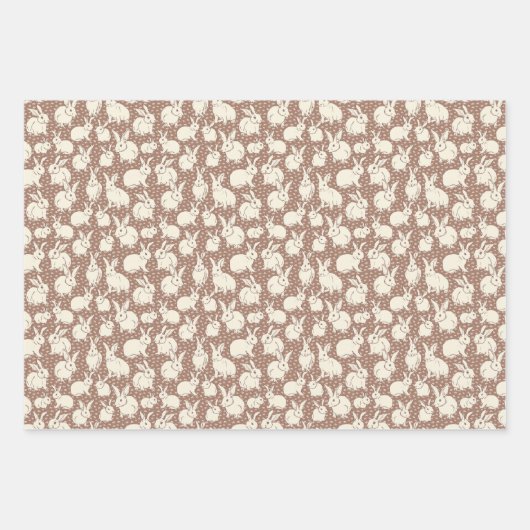 Knuffelkonijnen Bonanza - Mocha Mousse. Inpakpapier Vel (Voorkant 3)