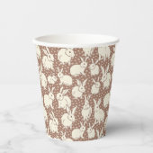 Knuffelkonijnen Bonanza - Mocha Mousse. Papieren Bekers (Voorkant)