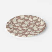 Knuffelkonijnen Bonanza - Mocha Mousse. Papieren Bordje (Gekanteld)