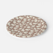 Knuffelkonijnen Bonanza - Mocha Mousse. Papieren Bordje (Gekanteld)