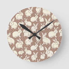 Knuffelkonijnen Bonanza - Mocha Mousse. Ronde Klok