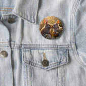 Knuffelkonijnen in Lenteweide Ontwerp Ronde Button 5,7 Cm (In situ)